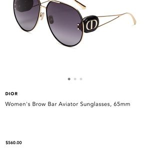Dior Bobby 65mm Aviator Sunglasses